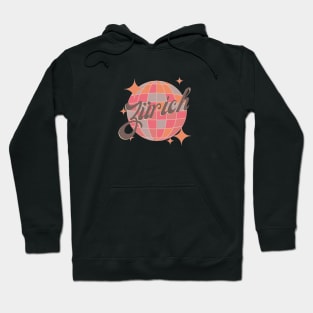 Zurich Zürich City Switzerland Retro Vintage Hoodie